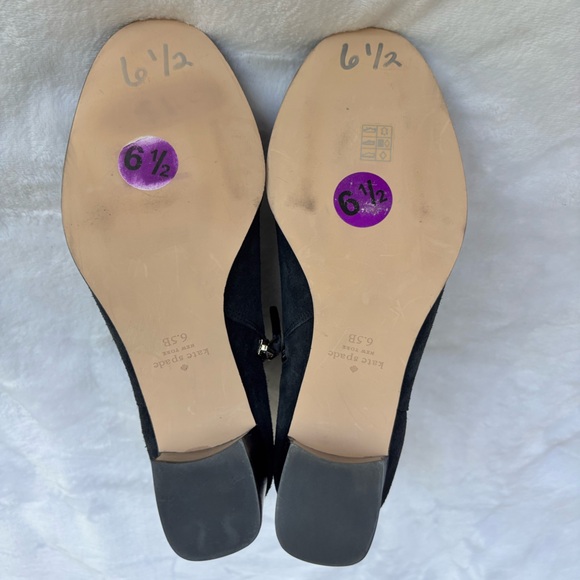 KATE SPADE Blaire Black Suede Leather Heeled Bootie--NEW--6.5 - Picture 14 of 16